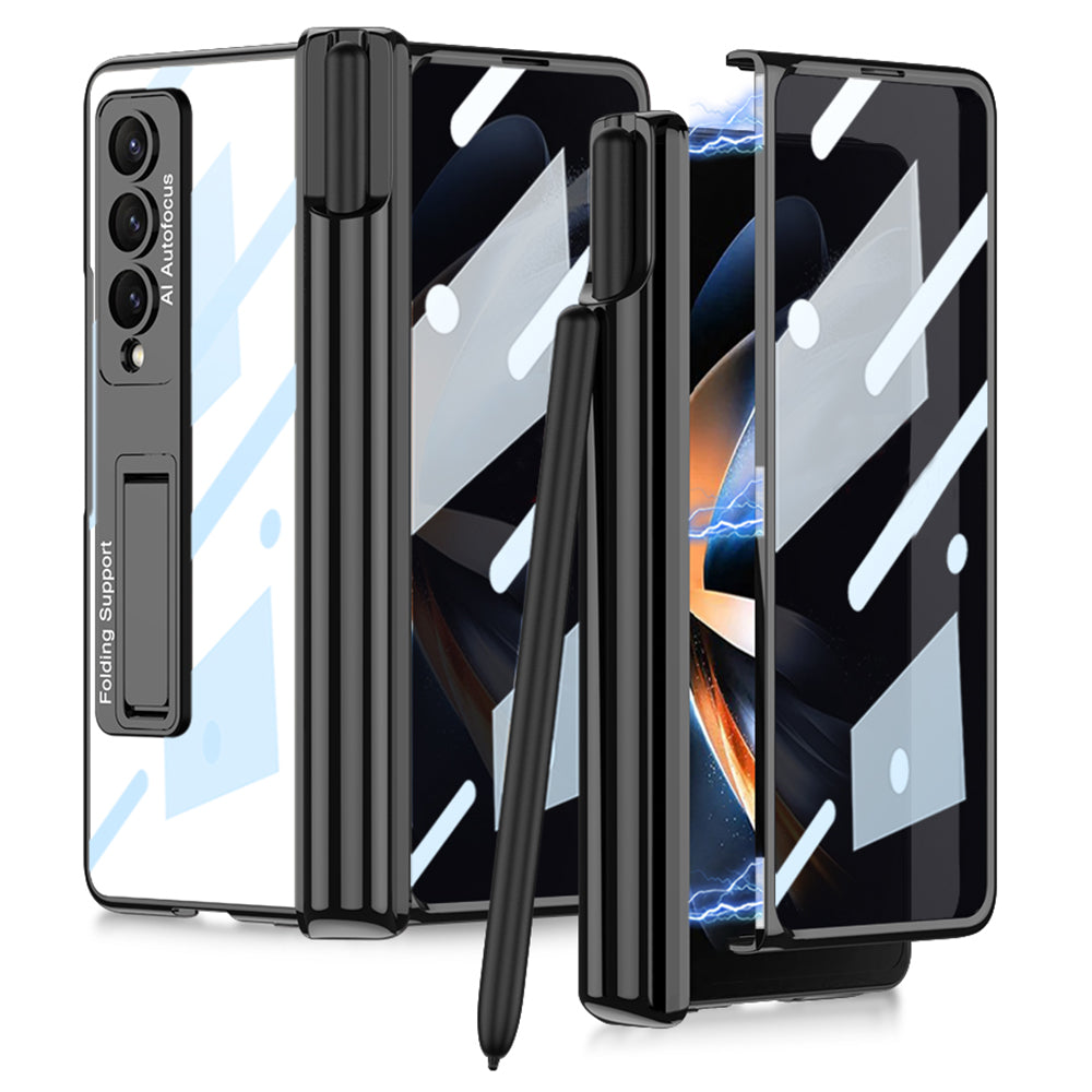 GKK Anti-Spy Slim Case til Samsung Galaxy Z Fold4 5G Hard PC Kickstand Phone Case med frontskærmbeskytter GKK Anti-Spy Slim Case til Samsung Galaxy Z Fold4 5G Hard PC Kickstand Phone Case med frontskærmbeskytter